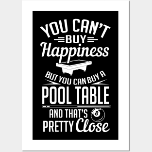 You can buy pool tables Posters and Art